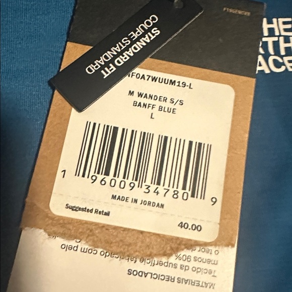 NWT! THE NORTH FACE MEN'S WANDER TEE - Size Large 💿 - Picture 3 of 3